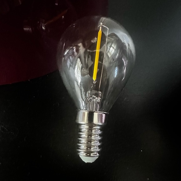 W&A Mini Metallic Purple Glass Lamp with Shade - Picture 6 of 6